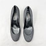 [Jigsaw] London Gray Spotted Print Round Toe Cone Shaped Heels Size 40 US 10 Photo 3