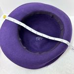 Lancaster Wool Elegant Purple Women's Hat with‎ Bow and Netting Photo 6