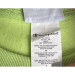 Champion  Reverse Weave All Over Print Bubble Letter Sweatshirt Lime Green Size S Photo 8