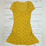 Free People Yellow Daisy Godet Lace Slip Dress Size XS Photo 11