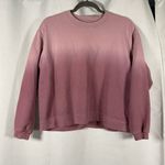 Madewell Dip Dye Resourced Cotton Swing Crewneck Sweatshirt in Purple Mauve XXS Photo 3