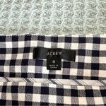 J.Crew Remi Pant Womens 8 Gingham White Navy High Rise Slim Cropped Ankle #AJ336 Photo 2