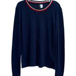 H&M NWT  L Women’s Dark Long Sleeve Knit Shirt Top Casual Comfy Minimalist Photo 0