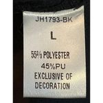 THML  Black Vegan Leather Mini Skirt Size Large Photo 4