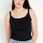 Old Navy NWT Womens  Black Jack Fitted Rib-Knit Tank Top - Sz L Tall Photo 0