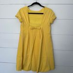 Vivi Party Women’s Small Yellow Bow Mini Dress Photo 1