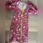 ZARA  Pink Floral Puff Sleeve Mini Dress Photo 5