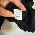 J.Crew  Women Size 0 Linen Eyelet Lace Black Cross Open Back Blouse Top Photo 4