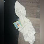 CeCe  Black Top with White Puff Sleeves Photo 4