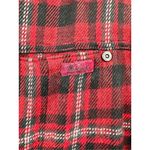 Woolrich Shirt Womens Red Long Sleeve Wool Blend Button-up Plaid Large Photo 2