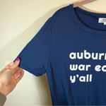 Piko  Women’s Blue Auburn War Eagle Y’all Gathered Tunic Top Medium NWT Photo 4