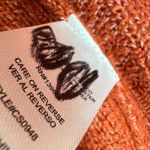 Penelope Rose Cable Knit Turtleneck Sweater Dress Rust Orange Size Medium NWT Photo 9