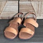 Talbots  Womens Brown Leather Sandals Size 8AA Strappy Casual Photo 1