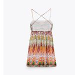 ZARA NWOT   WOMAN STRAPY EMBROIDERED SHORT DRESS. 6895/240 Photo 9