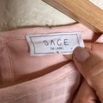 Sage  Women's Pink Lace Cap Sleeve Jewel Neck Short Fit & Flare Dress Size Small Photo 2