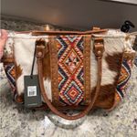Myra Bag Cowhide & Leather Purse Bag Aztec Western Texas Nashville NWT Brown Photo 10