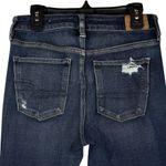 American Eagle  SZ 4 Super Hi-Rise Jeggings Jeans Distressed Rips Stretch Zip-Fly Photo 6