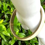 Brass mother of pearl vintage bangle bracelet Photo 7