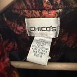 Chico's Velvet Paisley Abstract Print Artsy Unique Silk Quilted Vest Lagum 3 XL Photo 2