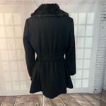 Laundry by Shelli Segal Fur Wide Collared Full Zip Fit & Flare Dress Coat Sz 14 Photo 5