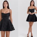 House Of CB  'Serenita'‎ Black Floral Lace Back Mini Dress NWOT Size S Photo 1