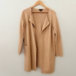 J.Crew  365 Juliette collarless sweater-blazer cotton wool blend camel size S Photo 3