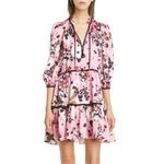 Veronica Beard  Hawken Tiered Silk-Blend Mini Dress Photo 1