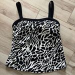 MiracleSuit  black & white built in bra swim top Size 10 Photo 0