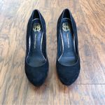 House of Harlow 1960 • Stormy Snake Court Heels pumps black suede platform Size 5.5 Photo 5