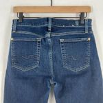 7 For All Mankind Jeans Womens 29 Blue Whiskering Denim Cotton Stretch Mid Rise Photo 4