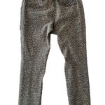 Pam & Gela Uniform Side Stripe Step Hem Pant in Leopard Sz 27 Photo 3