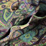 Vera Bradley  Rare Rhapsody Paisley Quilted Shoulder Bag Purse Green Blue Purple Photo 9