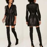 Peter Som  x RTR Faux Leather Shirtdress Size 4‎ Photo 1