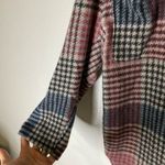 First Love  Brushed Plaid Button‎ Up Shacket Womens Medium Photo 3