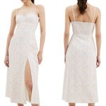 French Connection  Camille Echo Floral Print Sleeveless Midi Dress White Size 6 Photo 1