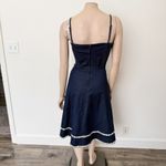 Modcloth [] Dollz & Dames Daisy May Denim Fit & Flare Retro Pinup Dress Sz Medium Photo 2