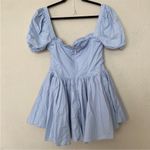 House Of CB  'Maribel' Soft‎ Blue Broderie Mini Dress NWOT Photo 4