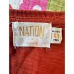 Nation Ltd  Everleigh Frilly Dress Midi Cayenne Orange Ruffle Sleeve Tiered XS Photo 3