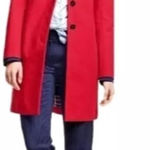 Brooks Brothers  Red Fleece 100% Cotton Trench Coat Red Size | 10 Photo 0