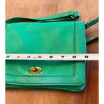 J. CREW Handbag Kelly Green Leather Crossbody Bag‎ 3 Photo 8