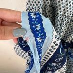 J.Crew Tiered Ruffle Ditsy Floral Blue Ribbon Block Print Skirt Photo 6