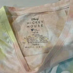 Disney  Mickey Mouse Pastel Tie Dye Women’s Size 14/16 Short Sleeve T Shirt Photo 2