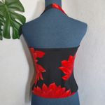 INC  Sexy Halter Flower Top Photo 3