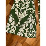 Christian Siriano New York‎ Green Floral Print Linen Blend Pants L summer vacay Size L Photo 4