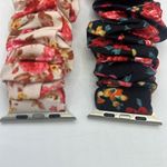 2 Floral Apple Watch Band Small 42/44mm Red/Black Red Photo 3