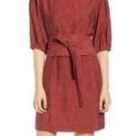 Rebecca Minkoff NWT  JUNO DRESS IN BURNT HENNA NO BELT LARGE Photo 1