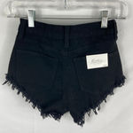 NWT KanCan Raw Hem Jean Shorts Black Size 23 / 0 Photo 4