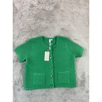 Joie NWT  Womens XL Green‎ Knit Button Front Cardigan Sweater Top Cottagecore Photo 1