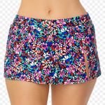 Leilani Kauai Breeze Floral Print Skirtini Swim Bottoms NWT Pink Size 6 Photo 1