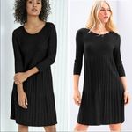 Eileen Fisher  Wool Pleated Sweater Dress Photo 1
